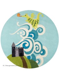 Dragon Castle Circle Rug - Thumbnail - 2