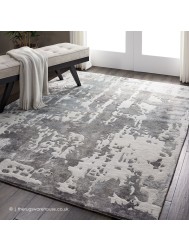 Prismatic Silver Grey Rug - Thumbnail - 2