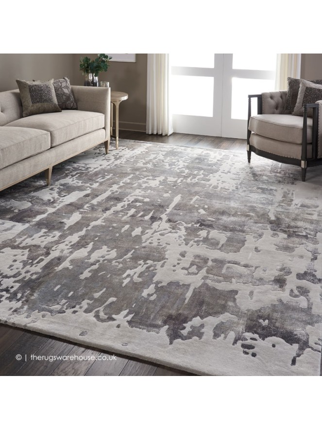 Prismatic Silver Grey Rug - 3