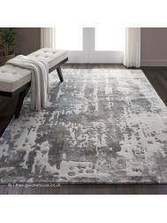 Prismatic Silver Grey Rug - Thumbnail - 4