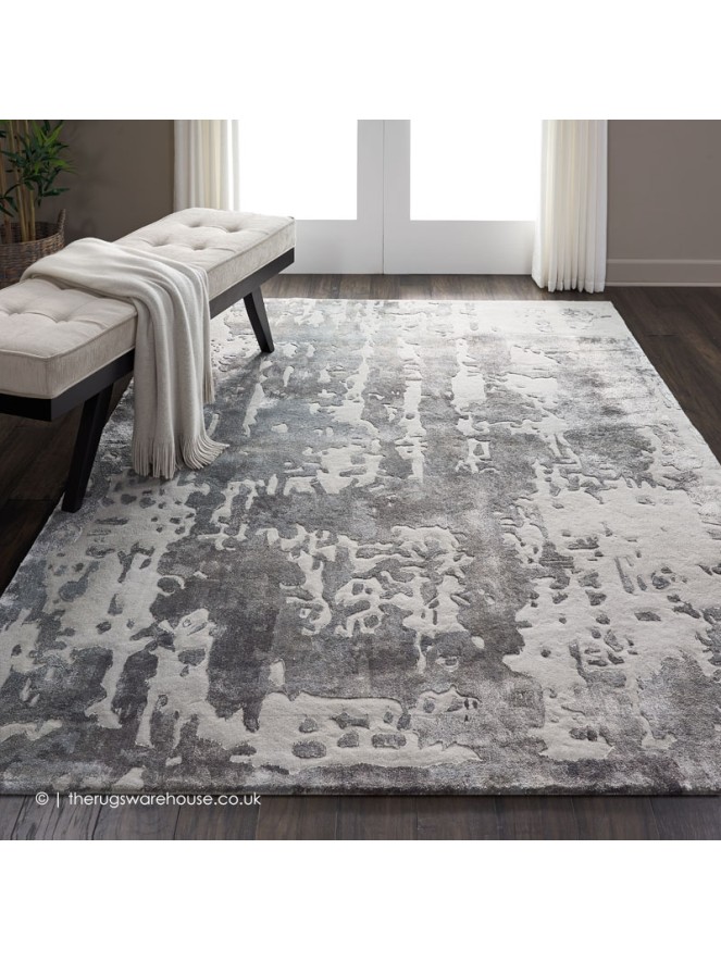 Prismatic Silver Grey Rug - 4