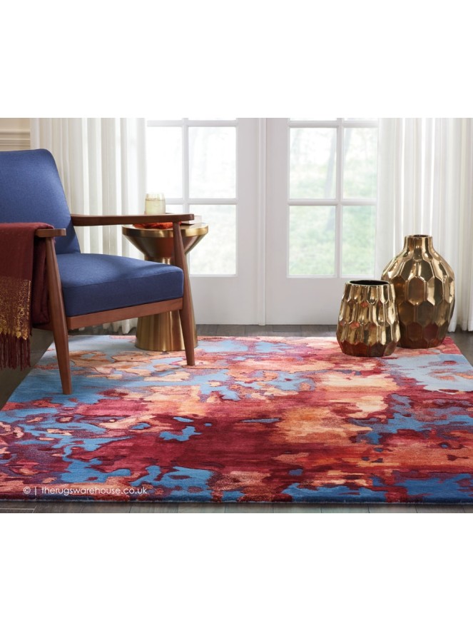 Prismatic Blue Flame Rug - 3