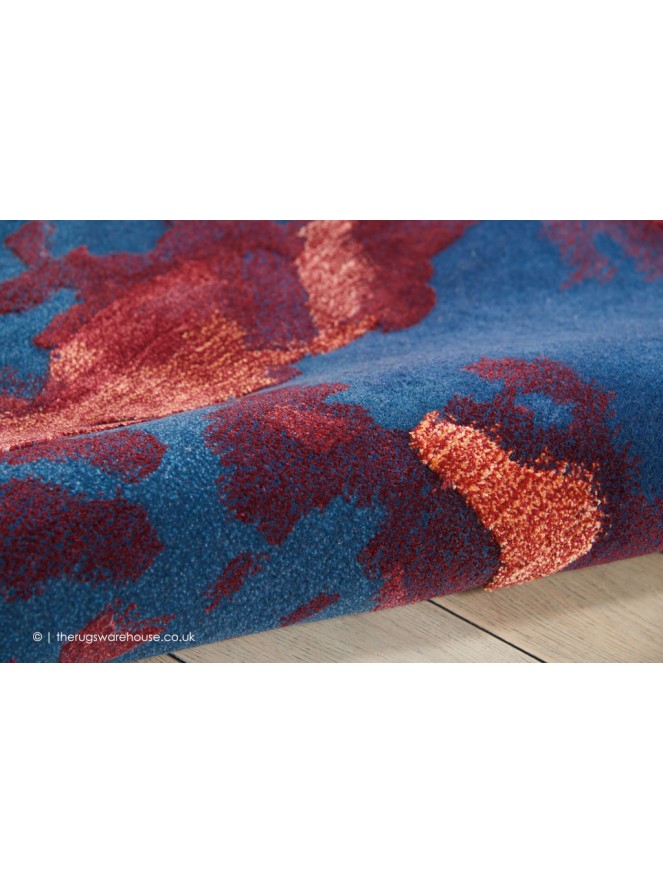 Prismatic Blue Flame Rug - 5