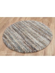 Equator Brown Mix Circle Rug - Thumbnail - 2