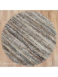 Equator Brown Mix Circle Rug - Thumbnail - 7