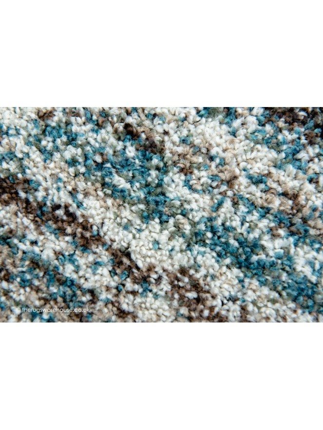 Equator Teal Circle Rug - 6