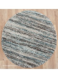 Equator Teal Circle Rug - Thumbnail - 7