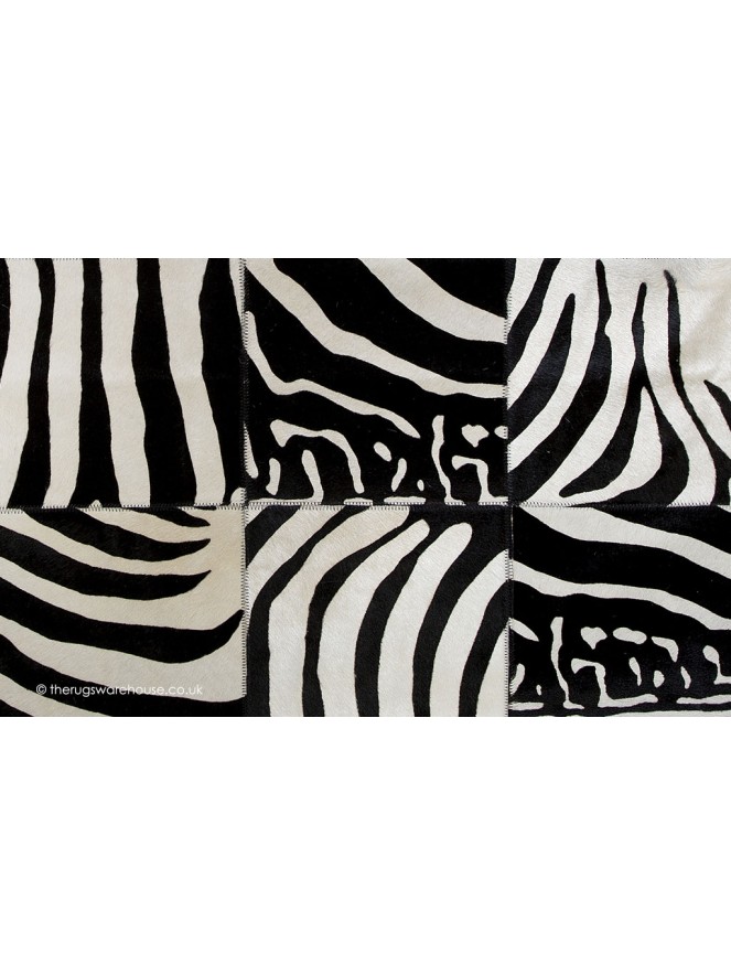 Zebra Squares Circle Rug - 4