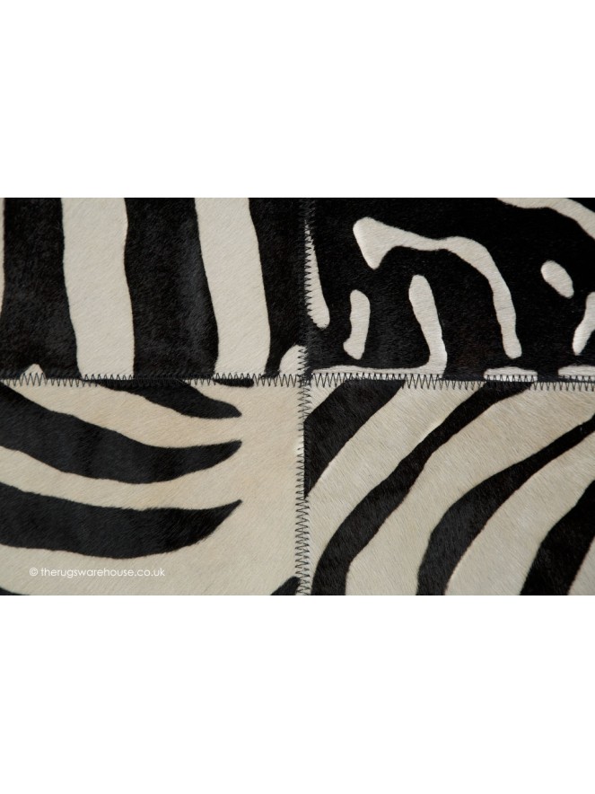 Zebra Squares Circle Rug - 5