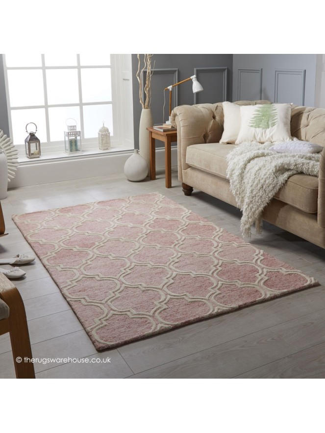 Medina Geo Pink Rug - 2