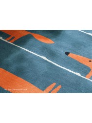 Mr Fox Denim Rug - Thumbnail - 4