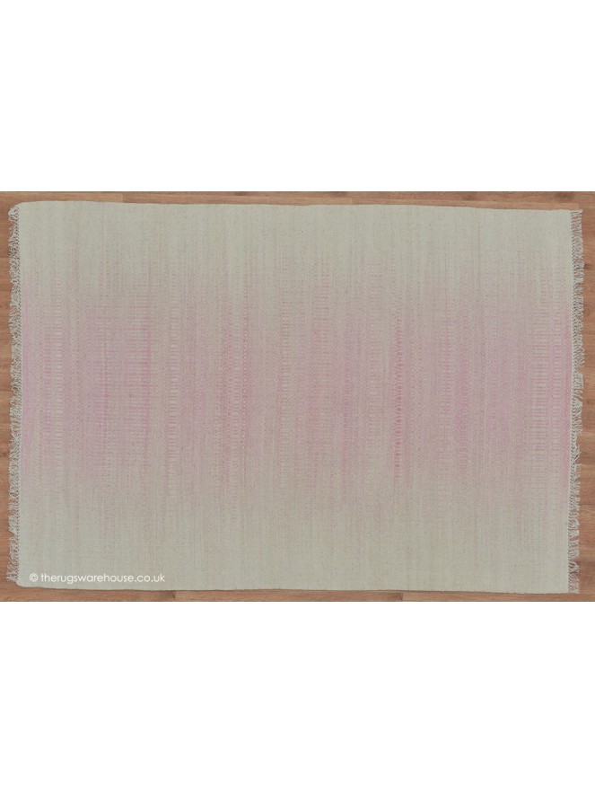 Ikat Pink Kilim Rug - 8