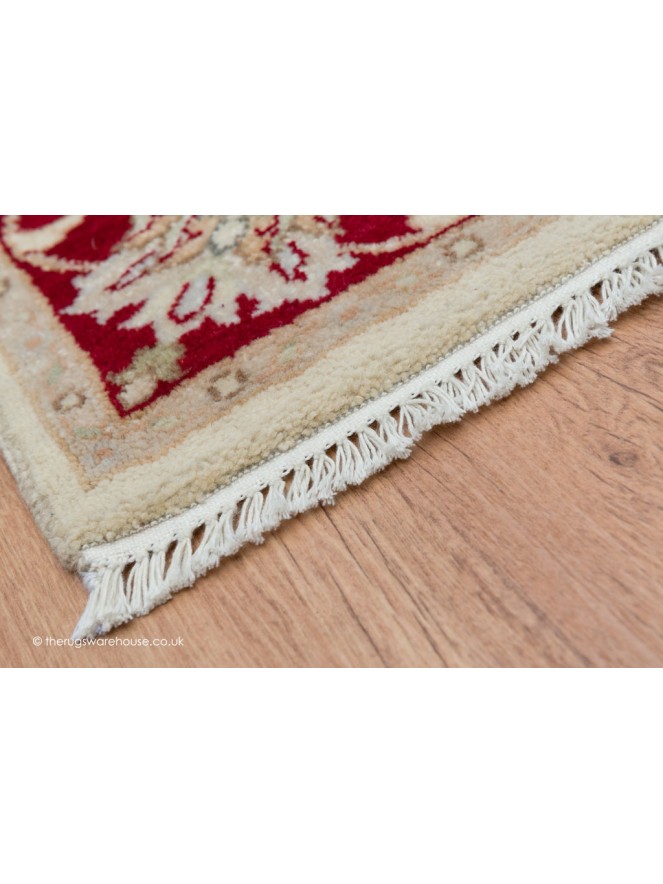 Royal Ziegler Ivory Red Rug - 4