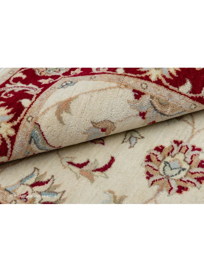 Royal Ziegler Ivory Red Rug - 6