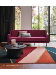 Sahara Burgundy Rug - Thumbnail - 2