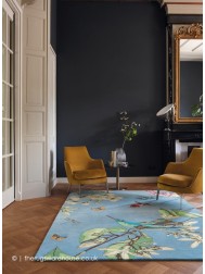 Hummingbird Blue Rug - Thumbnail - 2