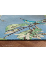 Hummingbird Blue Rug - Thumbnail - 4