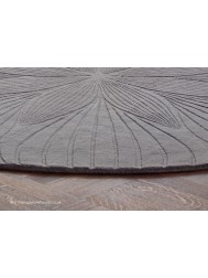 Folia Grey Round Rug - Thumbnail - 3