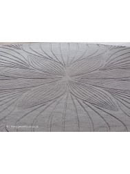 Folia Grey Round Rug - Thumbnail - 4