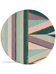 Sahara Pink Circle Rug - Thumbnail - 5