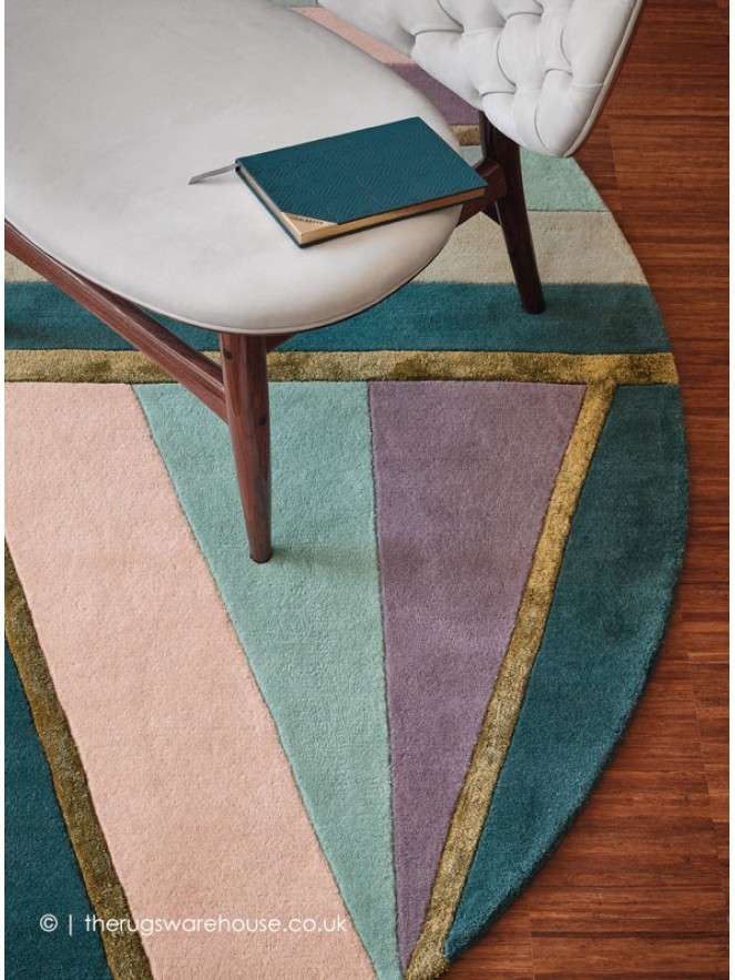 Sahara Pink Circle Rug - 3