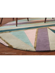 Sahara Pink Circle Rug - Thumbnail - 4