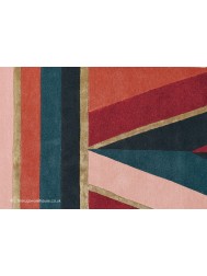 Sahara Burgundy Circle Rug - Thumbnail - 3