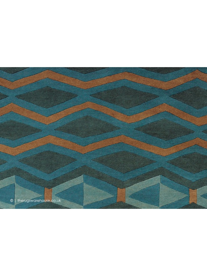 Artdeco Blue Mix Rug - 3