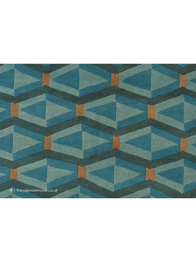 Artdeco Blue Mix Rug - 4