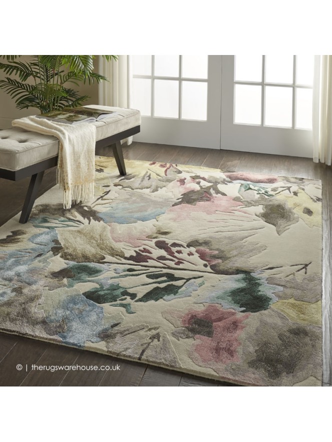 Prismatic Abstract Floral Rug - 2