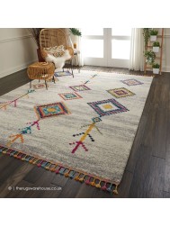 Nomad Cream Grey Rug - Thumbnail - 2