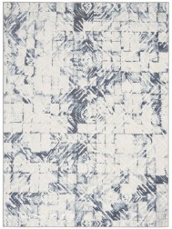 Urban Decor Ivory Blue Rug - Thumbnail - 6