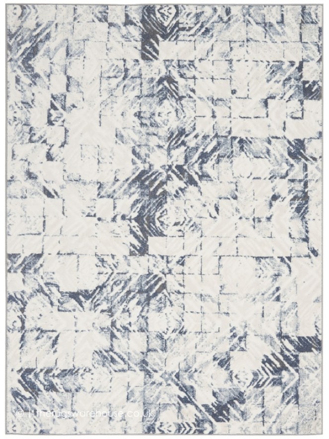 Urban Decor Ivory Blue Rug - 6