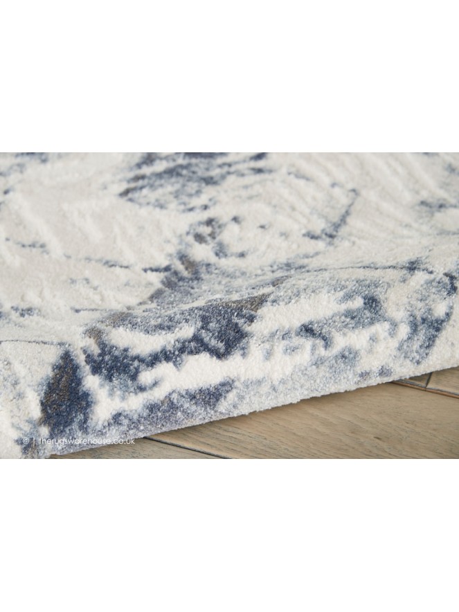 Urban Decor Ivory Blue Runner - 4