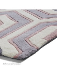 Polaris Grey Rose Rug - Thumbnail - 3