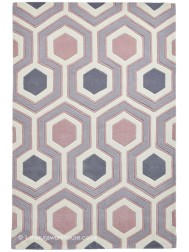 Polaris Grey Rose Rug - Thumbnail - 9