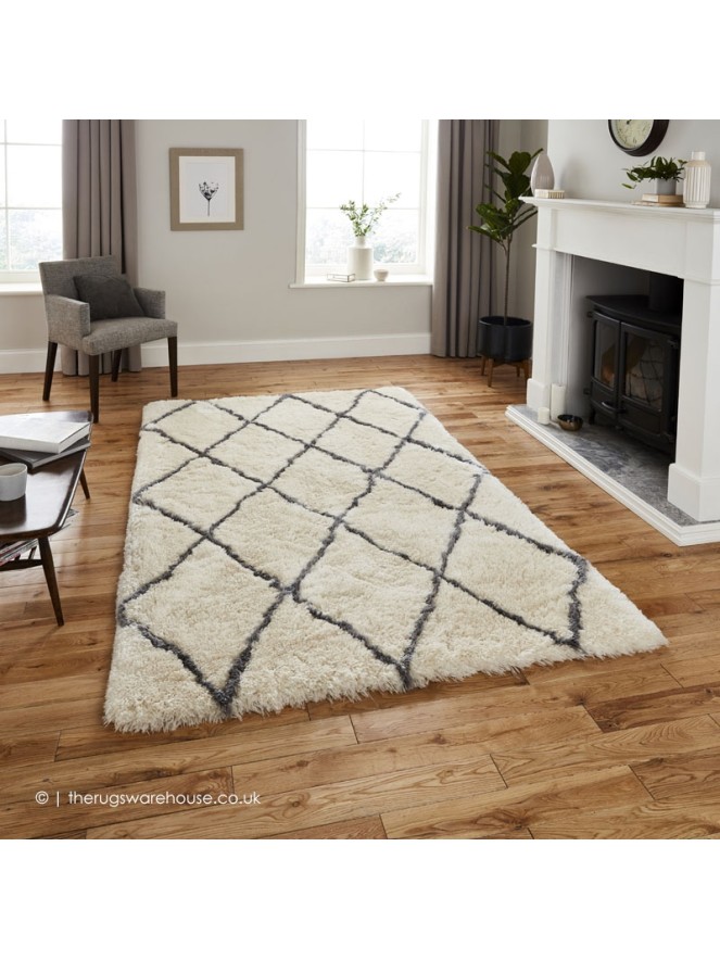 Larache Ivory Grey Rug - 2