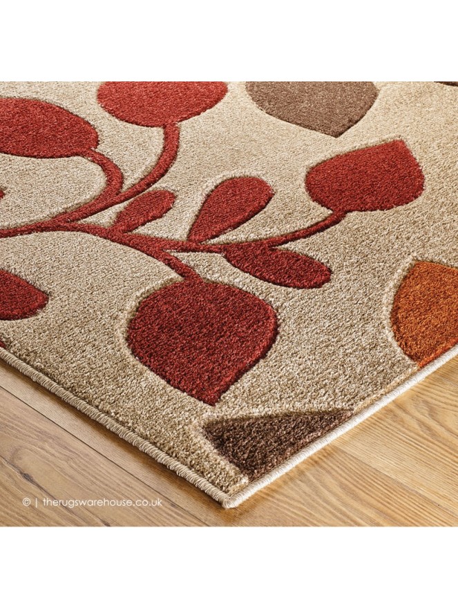 Portland Leaves Beige Rug - 3