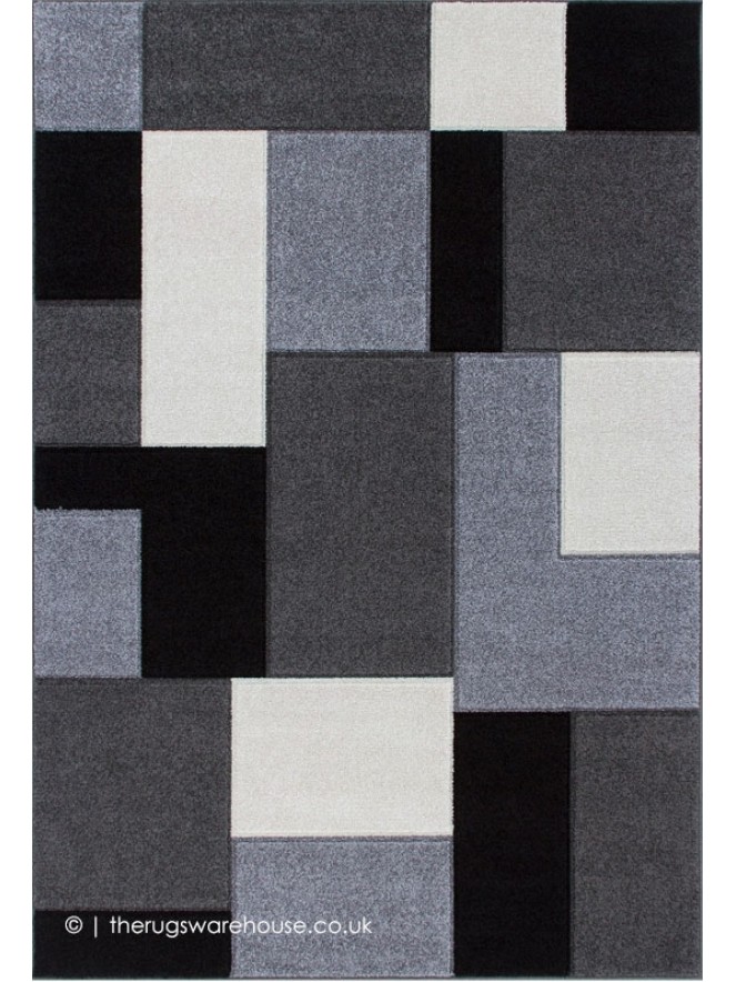 Portland Blocks Grey Rug - 5