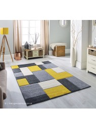 Portland Blocks Yellow Rug - Thumbnail - 2