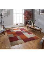 Portland Blocks Red Rug - Thumbnail - 2