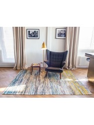 Sari Blue Yellow Mix Rug - Thumbnail - 2