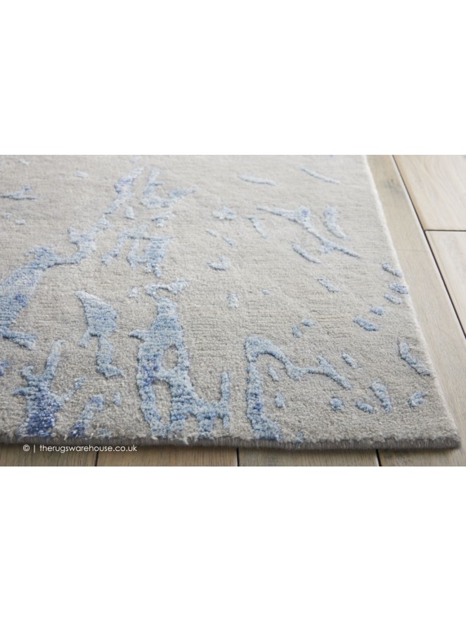 Silk Shadows Grey Blue Rug - 3