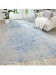 Silk Shadows Grey Blue Rug - Thumbnail - 2