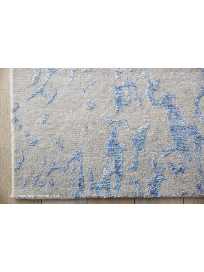 Silk Shadows Grey Blue Rug - 5