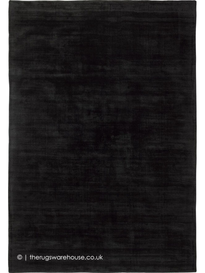 Trendy Shiny Black Rug - 5