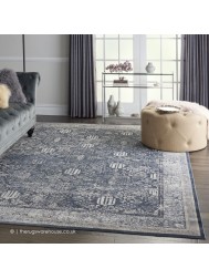 Malta Navy Ivory Rug - Thumbnail - 3