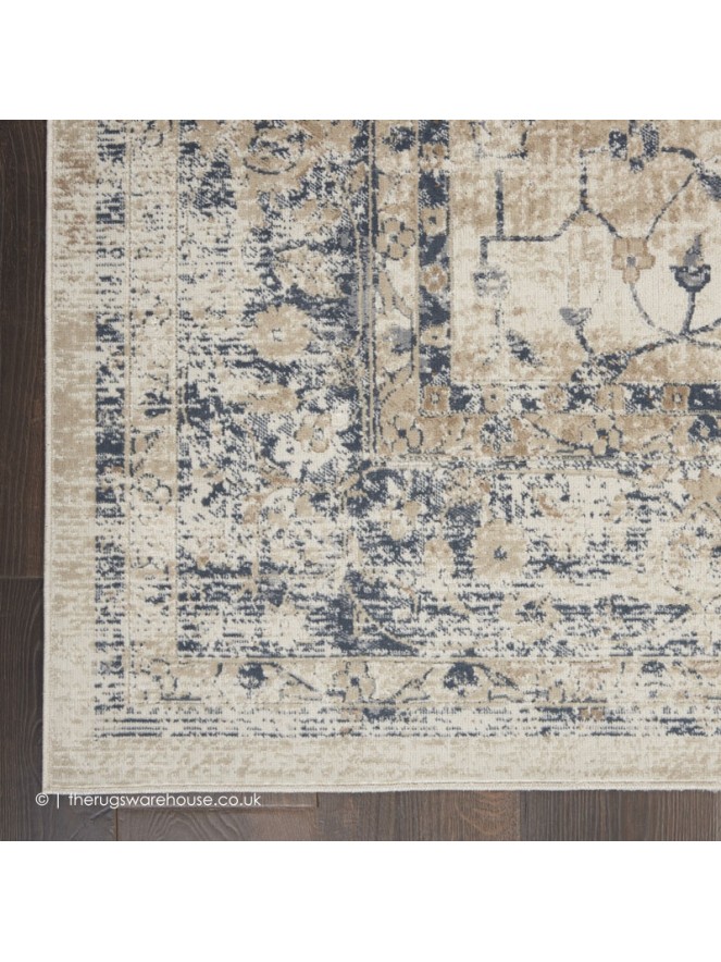 Malta Classic Ivory Blue Rug - 4