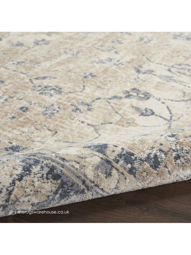 Malta Classic Ivory Blue Rug - 5