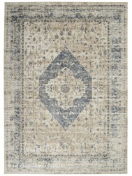 Malta Classic Ivory Blue Rug - Thumbnail - 6